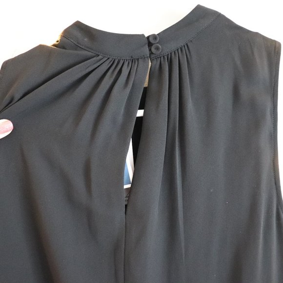 High Neck Black Shift Dress | 091 - Picture 5 of 7